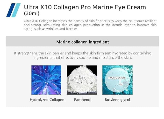 Enough Ultra X10 Collagen Pro Marine Eye Cream 1.01 fl oz (30ml) - Advanced Marine Collagen Care for Youthful Eyes-VivaGrace Women