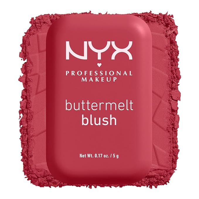 NYX PROFESSIONAL MAKEUP Powder Blush, 12HR Wear, Vegan Formula - Back And Butta-VivaGrace Women