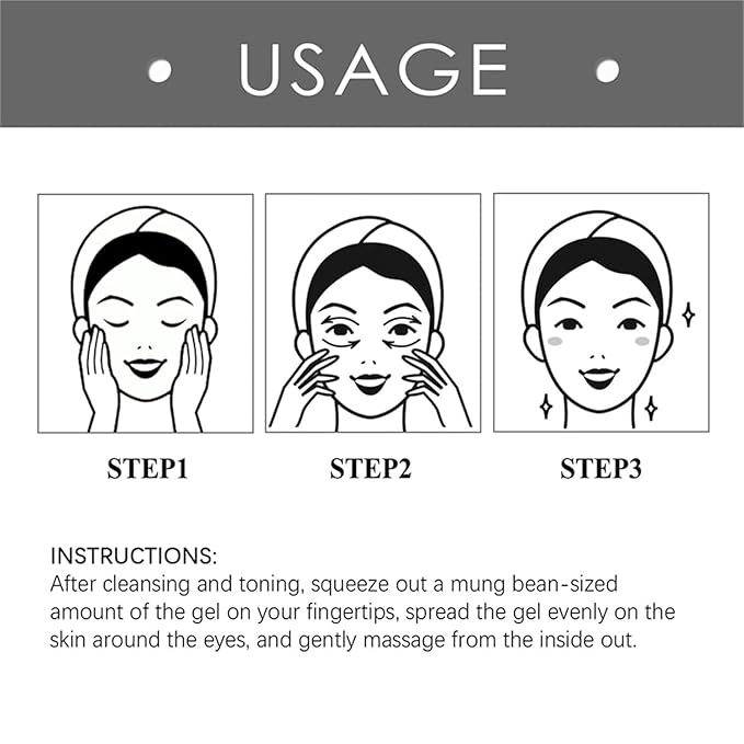 2PCS 60-Second Eye Effects Age-Defying Tinted Firming Gel，60-Second Eye Firming Gel,Firming eye skin1-VivaGrace Women