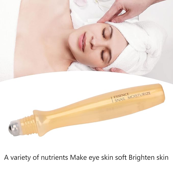 Eye Cream Roller, 15ml Under Eye Cream Eye Roller Massaging Reduce Puffiness Nourishing Eye Cream Roller Eye Serum and Under Eye Roller Cream for Dark Circles Puffiness Relieving Fatigue-VivaGrace Women