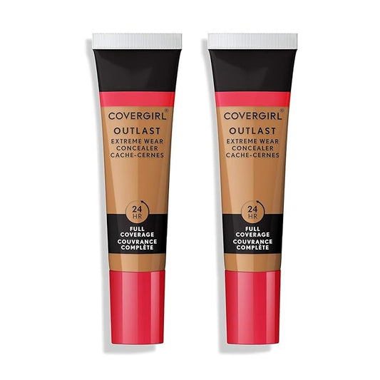 COVERGIRL Outlast Extreme Wear Concealer, Natural Tan 862, Shelf Pack of 2-VivaGrace Women