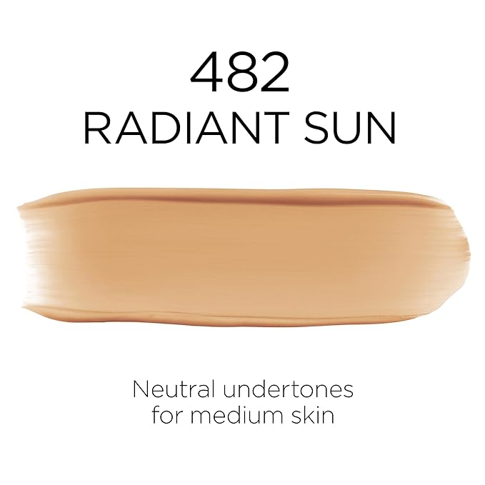 L'Oreal Paris Makeup Infallible Up to 32 Hour Fresh Wear Lightweight Foundation, 482 Radiant Sun, 1 Fl Oz, Packaging May Vary-VivaGrace Women