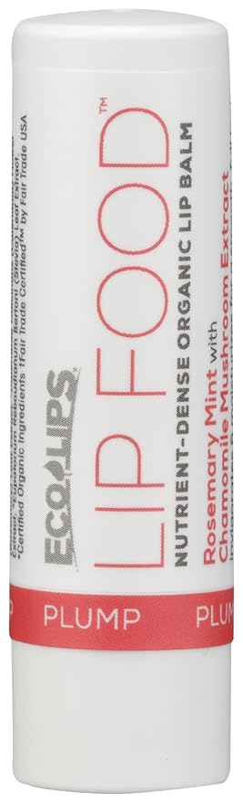 Eco Lips Lip Food Plump Organic Lip Balm, Rosemary Mint with Chamomile Extract, USDA Certified Organic, 0.15 Oz (Pack of 20)-VivaGrace Women