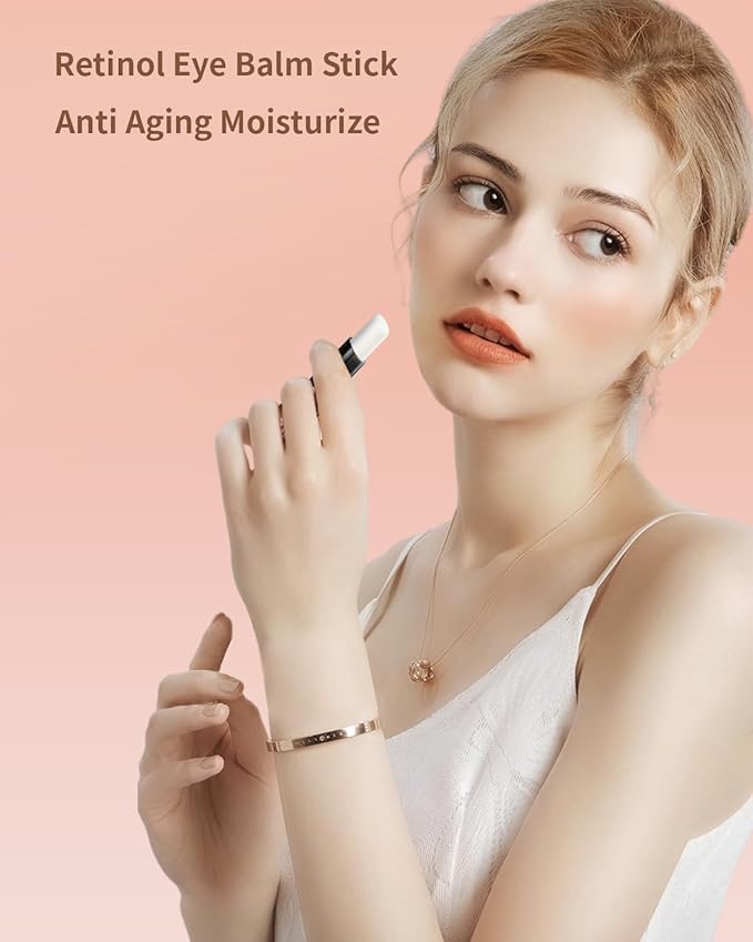 Retinol Eye Stick Under Eye Cream Anti Aging Eye Balm Reduces Fine Lines and Dark Circles-VivaGrace Women
