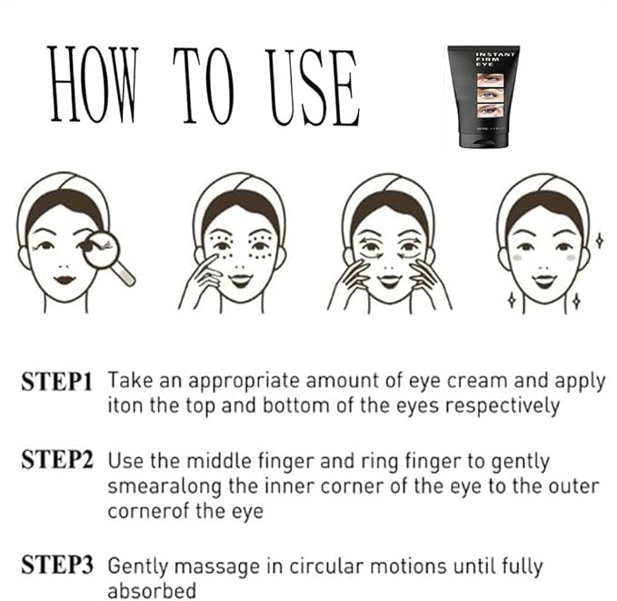 Berbax Instant Firm Eye Tightener, Berbax Eye Bag Cream, Berbax Dark Circle Eye Cream, Berbax Brightening Firming Eye Cream, Berbax Instant Firming Anti-Aging Eye Cream (1.05OZ)-VivaGrace Women