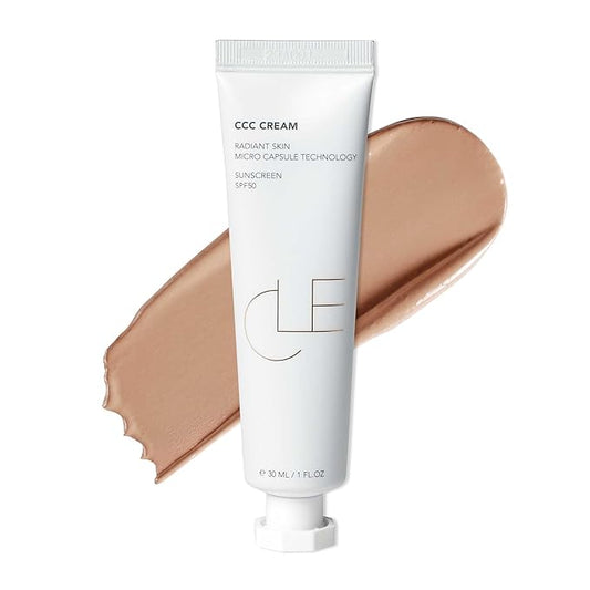 CLE Cosmetics CCC Cream (Golden Medium 301 / SPF 50) - Color Correcting CC Cream Hybrid with Sunscreen - Lightweight, Hydrating Light to Medium Coverage Foundation - 1 fl oz-VivaGrace Women