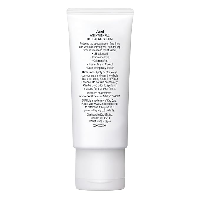 Curel Japanese Skin Care, Anti-Wrinkle Hydrating Serum, Lightweight Serum, Fragrance Free & Colorant Free, For Sensitive Skin, 1.3 Oz-VivaGrace Women