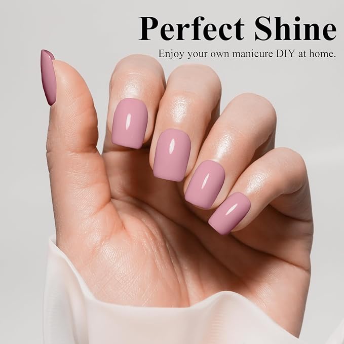 Imtiti Light Pink Gel Nail Polish, 15ml Baby Pink Color Gel Polish Soak Off LED Nail Polish Gel Nail Art Design Manicure Salon DIY at Home 1Pcs