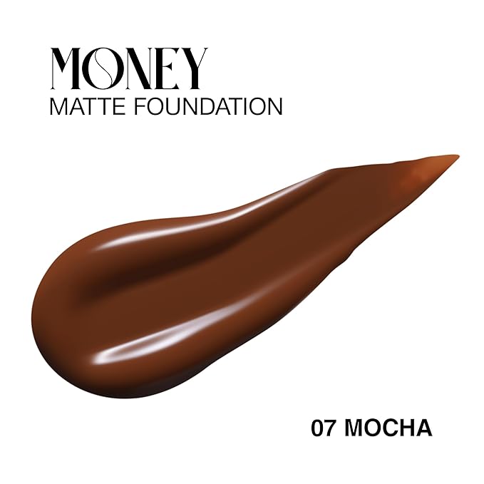 Matte Foundation Money - Long-Lasting Makeup Foundation with Flawless & Buildable Coverage - Liquid Foundation for All Skin Types (Mocha)-VivaGrace Women