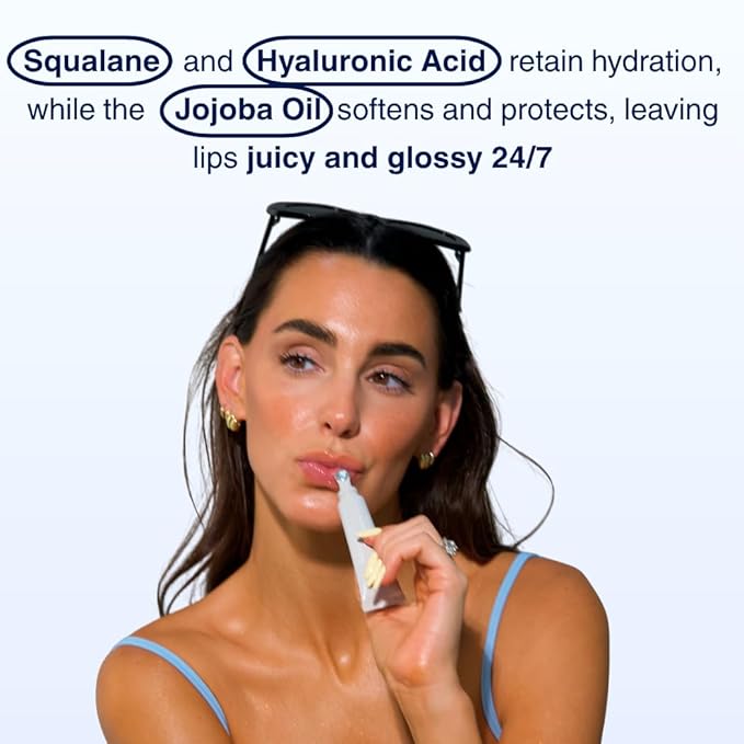 Endless Skin - Daydream - Natural Vanilla Flavor Lip Balm with Jojoba Oil, Hyaluronic Acid and Squalane - Ultra Glossy Finish that Nourishes and Hydrates Your Lips - Vegan and Paraben Free - 15ml-VivaGrace Women