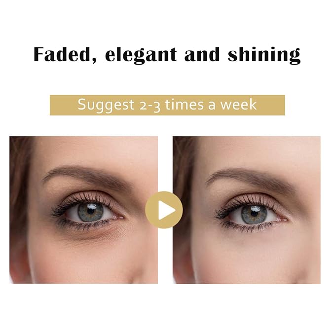 Jakuva 29PCS Gold Gel Crystal Collagen Eye Mask Under Eye Patches For Puffy Eyes and Dark Circles, Hydrating & Anti Aging,24k Gold Eye Mask Eye Patches for Moisturizing-VivaGrace Women