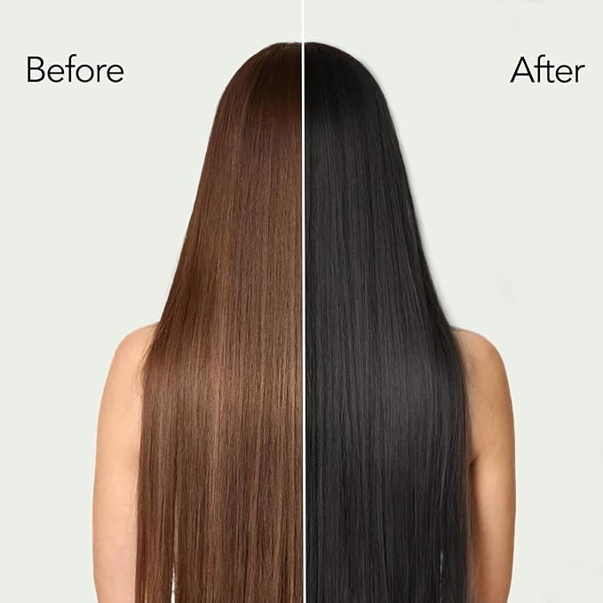 Black Hair Dye, Hair Dye Shampoo, Argan Oil Hair Dye for Men & Women, 3 in 1 Hair Dye Shampoo, Easy to Use, Shampoo Para Canas for Gray Hair Coverage 16.9 FlOz (Black)-VivaGrace Women