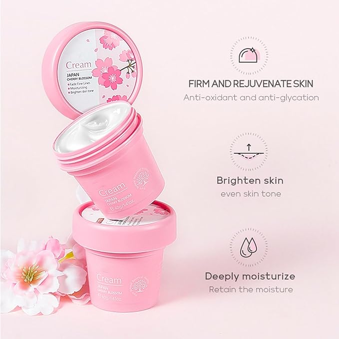 Skincare Gifts For Teenage Girls,Cherry Blossom Skincare Sets,Facial kit,Pamper Sets For Women Gifts,Skin Care Sets & Kits (SetA)-VivaGrace Women