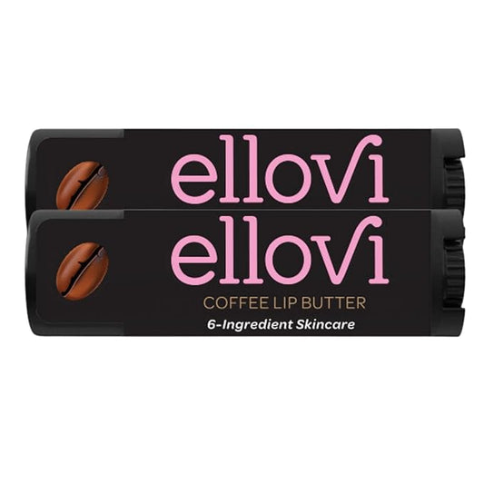Natural Lip Butter Lip Balm - Coffee - Pure Enough to Eat - Made With Just 6 Vegan Ingredients - Moisturizing Lip Care for All Day Hydration (2-Pack)-VivaGrace Women
