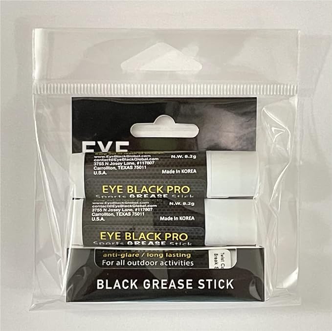 Eye-Black Pro Sports Grease Stick Set reduce-glare Eye Patch Face Painting (3 Pack)-VivaGrace Women