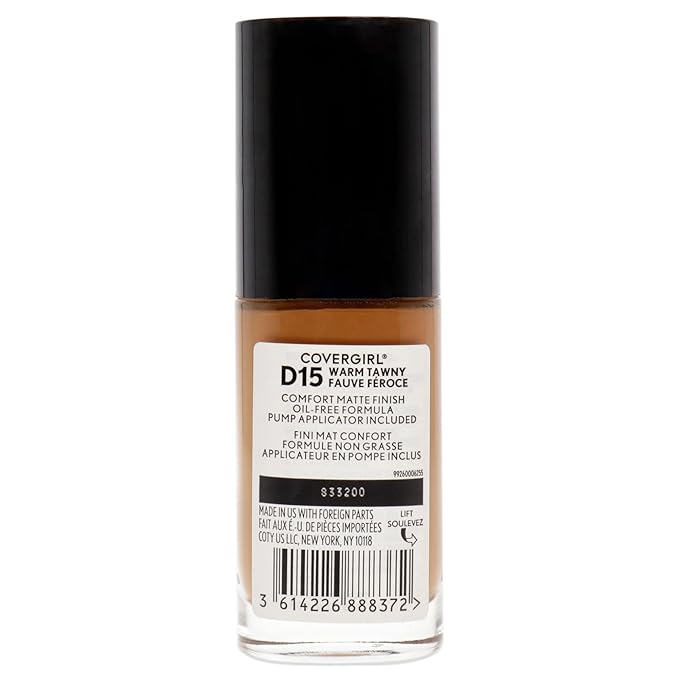 COVERGIRL Trublend Matte Made Liquid Foundation, D15 Warm Tawny, 1.01 Fl Oz, 2 Count-VivaGrace Women