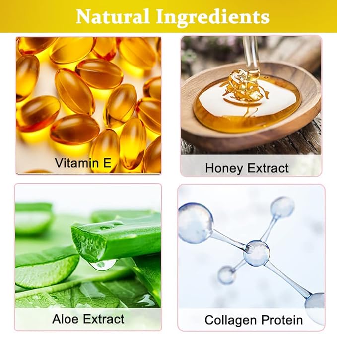 Bee Lip Balm Honey Pot, Exfoliating Honey Propolis Lip Mask, Hydrating & Prevention Dry and Cracked Lip Scrubs Exfoliator Lip Sleeping Mask Reduces Lip Lines Nourishing Lip Care Mask-VivaGrace Women