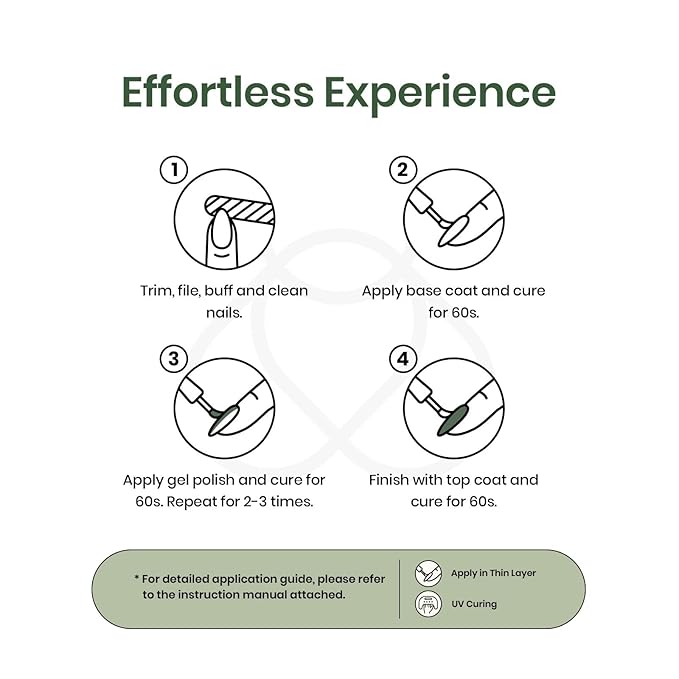 Beetles Gel Nail Polish, 6 Colors Sage Green Tranquil Grace Collection Pink Olive Green White UV Gel Nail Polish Manicure Art Design Gifts for Women-VivaGrace Women