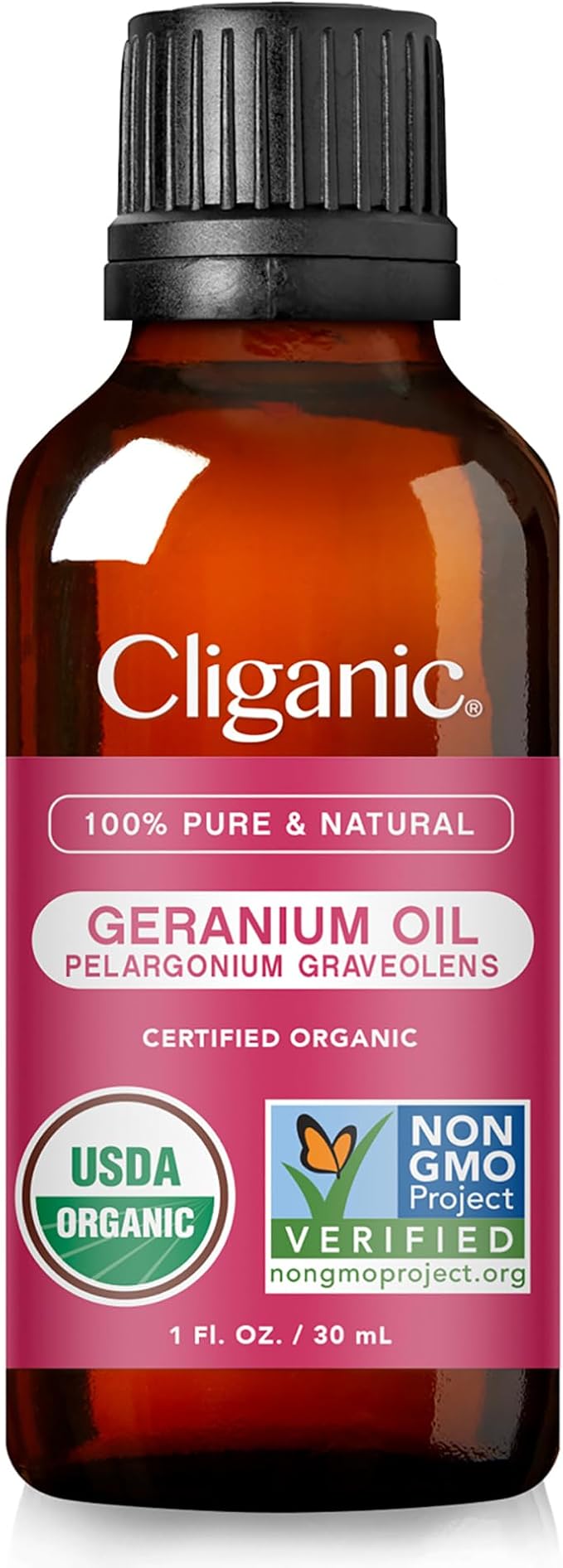 Cliganic Organic Geranium Essential Oil, 100% Pure Natural for Aromatherapy | Non-GMO Verified (Packaging May Vary)-VivaGrace Women