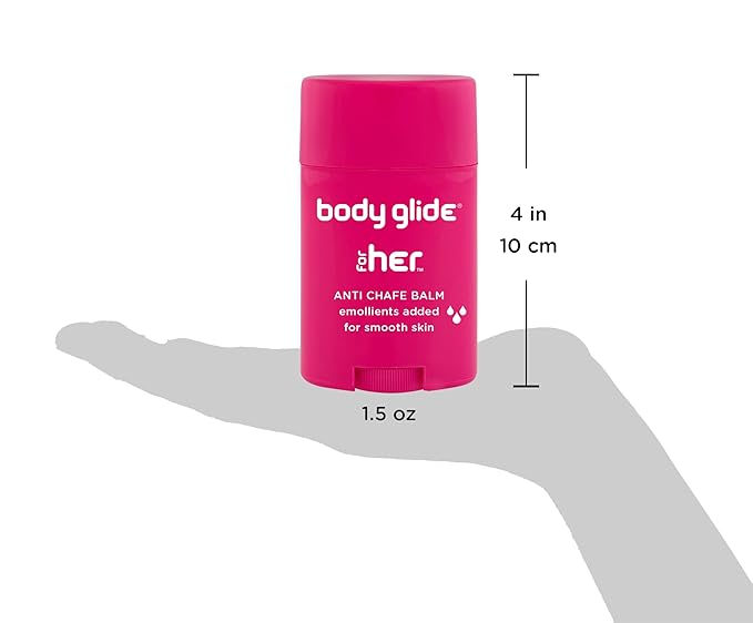 Body Glide For Her Anti Chafe Balm | Chafing stick with added emollients | Great for dry, sensitive skin and/or sensitive areas | Use on chest, bra, butt, groin, arm, and thigh chafing | 1.5oz-2pk-VivaGrace Women