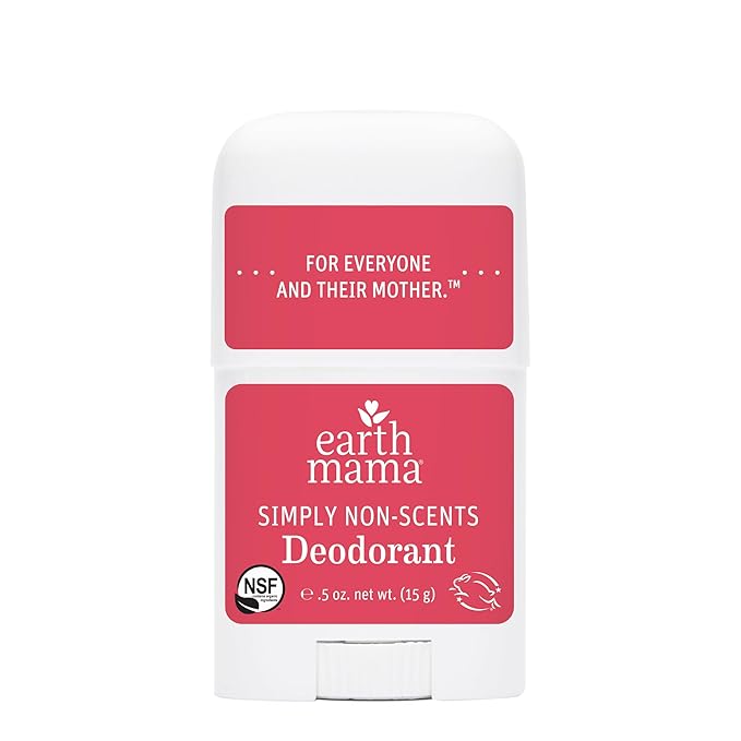 Earth Mama Mini Deodorant Travel Set | Safe for Sensitive Skin, Pregnancy and Breastfeeding, Contains Organic Calendula with No Fragrance Chemicals, No Baking Soda or Aluminum (4-Pack)-VivaGrace Women