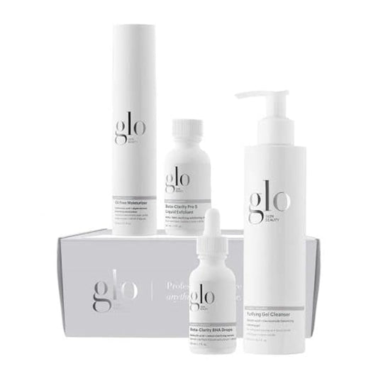 Glo Skin Beauty Clarify + Balance Elevated Essentials Set - Includes Full Size Purifying Gel Cleanser & Beta-Clarity BHA Drops-VivaGrace Women