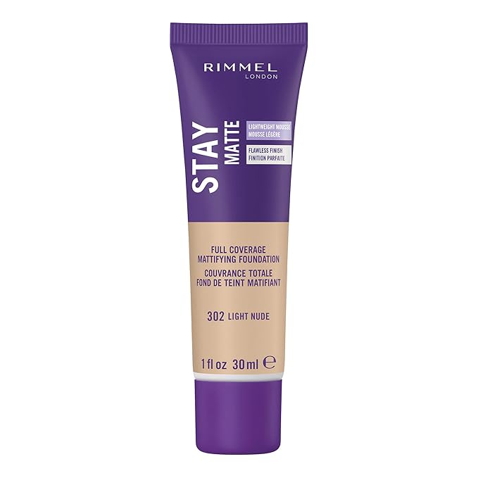 Rimmel Stay Matte Foundation, Light Nude, 1 Fluid Ounce-VivaGrace Women