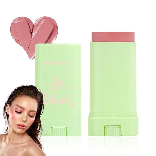 Cream Blush Stick for Cheeks,Blendable Multi-use Blush Makeup Stick for Cheek Eyes Lips Blusher-VivaGrace Women