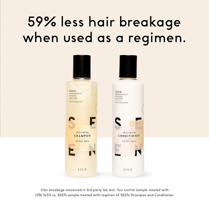 SEEN Shampoo Eco-Refill -Non-Comedogenic & Sulfate-Free Hair Shampoo- Dermatologist-Developed - Safe for Sensitive, Eczema & Acne Prone Skin-VivaGrace Women