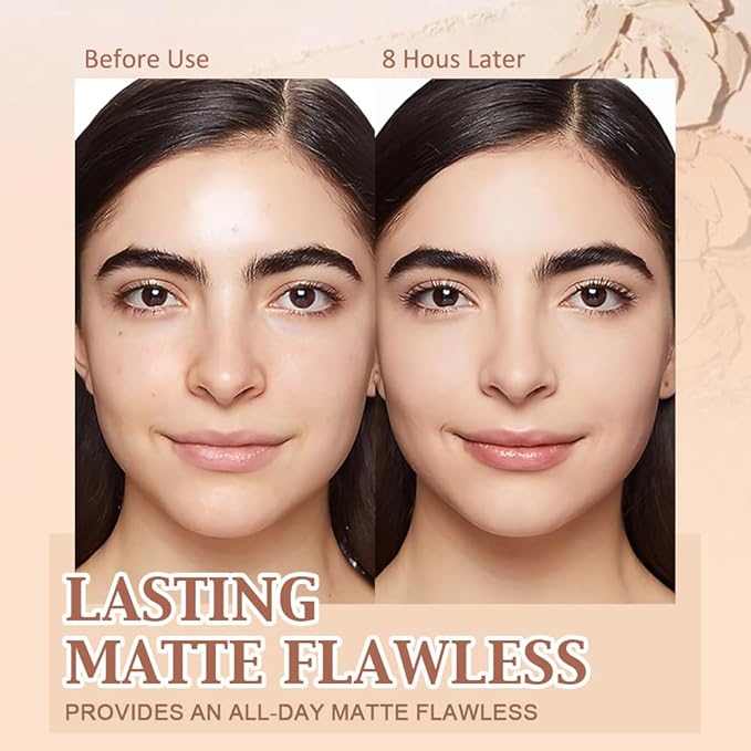 evpct Kaely Oil Control Pressed Face Powder, Get Smooth Flawless Fine Lines and Lightweight Finishing Foundation, Control Shine Long Lasting Waterproof Face Setting Powder Cosmetic, 01 Classic Ivory-VivaGrace Women