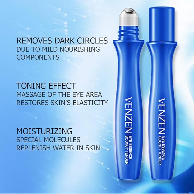 VENZEN Advanced Elastic Delicate Pearl Eye Essence Eyes Blooming Moving Smooth Moisturizing Massaging Tool-VivaGrace Women