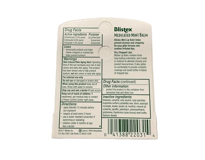 Blistex Medicated Lip Balm, SPF 15, Value Pack, Original 0.15 oz (Pack of 4)-VivaGrace Women