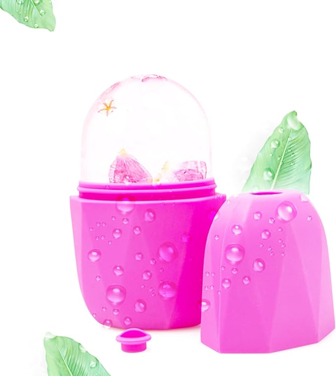 Ice Facial Cube Facial Beauty Ice Roller Skin Care Tools Ice Roller for Face and Eye Silicone Ice Mold for Face Beauty Ice Face Roller-VivaGrace Women