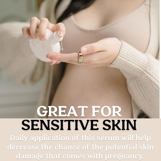 Stretch Mark Belly Serum/Oil for Sensitive Skin with Long and Short-term Hydration, Increases Skin Elasticity and Firmness Reduce Stretch Marks (Belly Serum)-VivaGrace Women