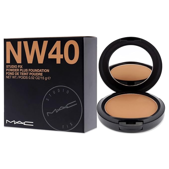 Mac Studio Fix Powder Plus Foundation Nw40 15gm/0.52 Oz-VivaGrace Women