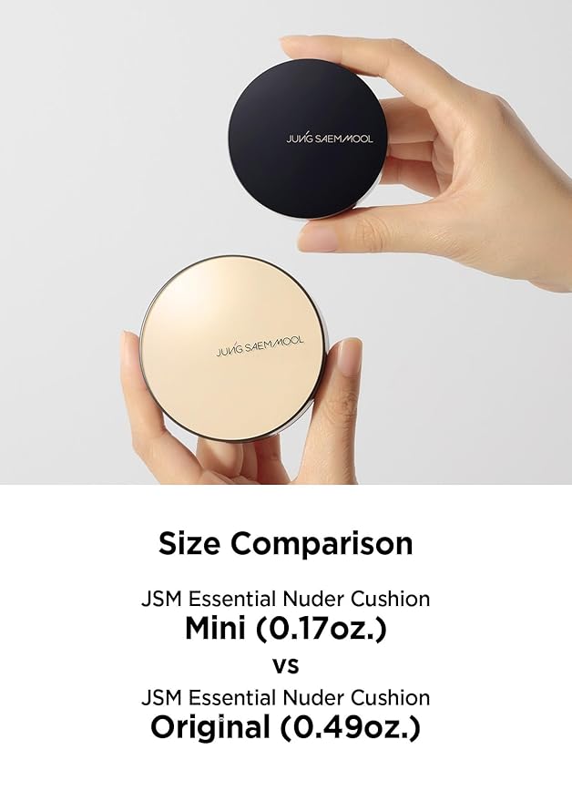 [JUNGSAEMMOOL OFFICIAL] Essential Skin Nuder Cushion Mini (08 Medium Deep) | SPF50 Broad Spectrum-VivaGrace Women