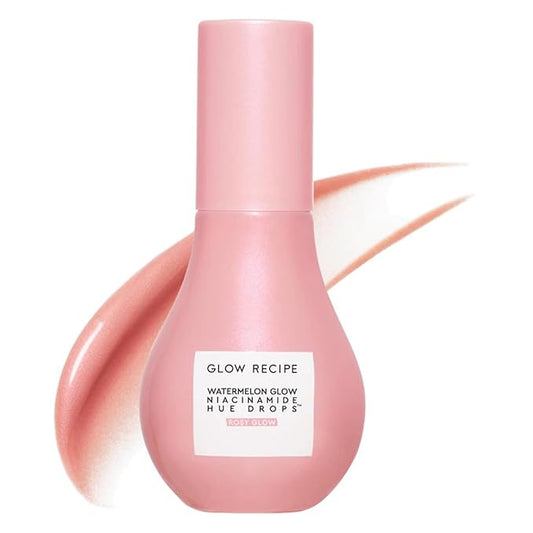 Glow Recipe Hue Drops Tinted Face Serum - Illuminating Glow Drops to Brighten & Hydrate - Skincare Makeup Primer & Liquid Highlighter to Blur Pores for a Radiant, Even Skin Tone - Rosy Glow (40ml)-VivaGrace Women