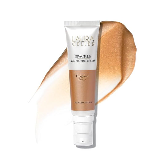 LAURA GELLER NEW YORK Spackle Primer - Bronze - Super-Size 2 Fl Oz - Hyaluronic Acid Makeup Primer for Mature Skin-VivaGrace Women