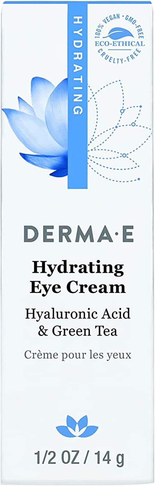 Derma E Hydrating Eye Cream with Hyaluronic Acid 0.5 ounces-VivaGrace Women