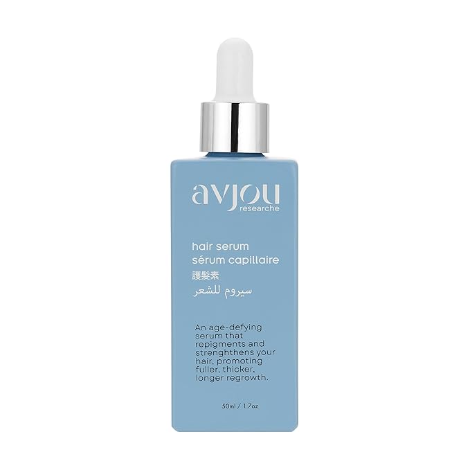 Avjou Researche™ Scalp Serum – Thicker, Fuller-Looking Hair + Targets Visible Signs of Premature Greying – 3 Patented Ingredients – Backed by Cosmetic Science – Oil-Free, All Hair Types, 1.7 oz-VivaGrace Women