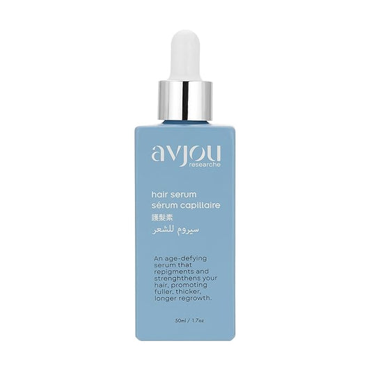 Avjou Researche™ Scalp Serum – Thicker, Fuller-Looking Hair + Targets Visible Signs of Premature Greying – 3 Patented Ingredients – Backed by Cosmetic Science – Oil-Free, All Hair Types, 1.7 oz-VivaGrace Women