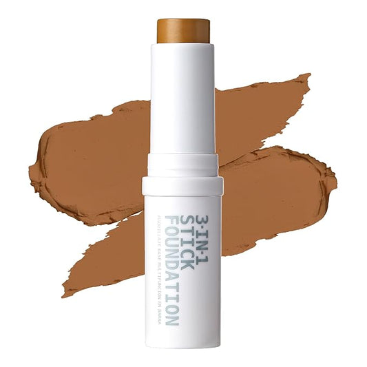 Ruby Kisses Natural Full Coverage 3-In-1 Stick Foundation. Easy to Apply, Hydrating, Lightweight, Long Lasting, Concealer and Contour Stick for Face Makeup (Classic Tan)-VivaGrace Women