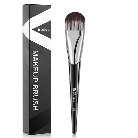 DUcare Flat Foundation Brush for Liquid Makeup, Premium Synthetic Hair Concealer/Kabuki Makeup Brush, Dense Bristles Design, Multi-Purpose Face Brushes for Liquid/Cream/Facial Mask-VivaGrace Women