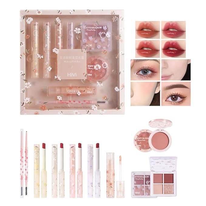 LAMUSELAND All in One Makeup Kit, 8-Piece Women Complete Makeup Kit, a Must-Have Gift Set for Beginners or Professional Makeup Sets Beginners.-VivaGrace Women