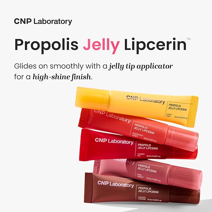 CNP Propolis Jelly Tinted Lipcerin™ - 03 Caramel Pudding, Hydrating Lip Balm & Gloss with Manuka Honey + Hyaluronic Acid, Korean Skincare, 0.3 fl.oz.-VivaGrace Women