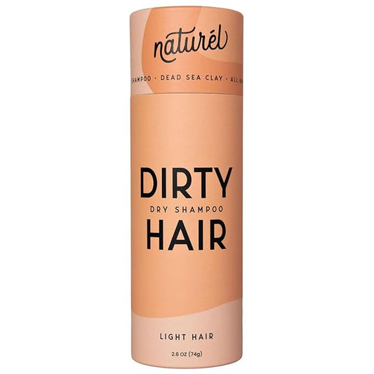 Naturel Volumizing Dry Shampoo Powder for Light Hair | Non-Aerosol | Made in USA | No Benzene, Vegan, Cruelty-Free | Grapefruit Essential Oil | 2.6 OZ Plastic-Free Packaging-VivaGrace Women