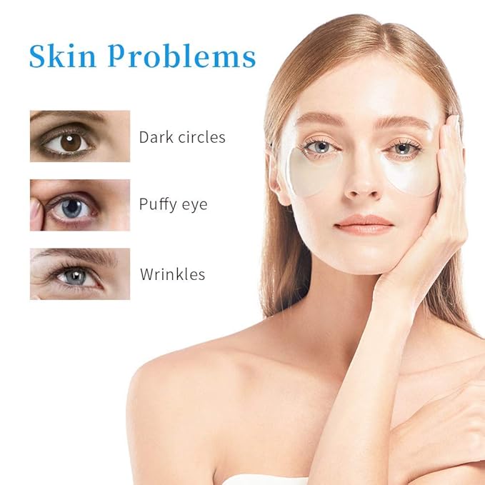 '+WIS+ Under Eye Patches, Collagen Eye Mask for Eye Moisturizing, Dark Circles, Wrinkles, Eye Gel Pads, Firming Eye Mask, Under Eye Bags, Eye Skin Care Pads With Collagen 30 Pairs-VivaGrace Women