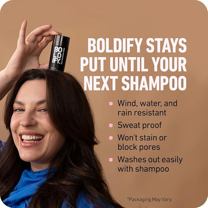 BOLDIFY Hair Fibers (12g) - Fill In Thinning and Fine Hair for an Instantly Fuller, Thicker Look - 14 Shades for Women & Men - Auburn-VivaGrace Women