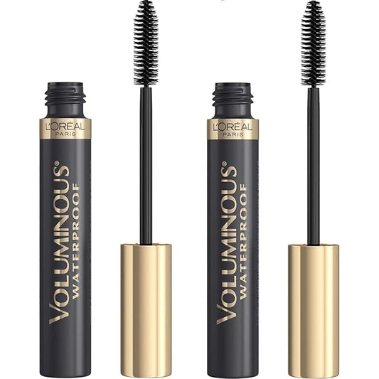 L’Oréal Paris Makeup Voluminous Original Waterproof Mascara, Black Brown, 0.28 Fl Oz (Pack of 2)