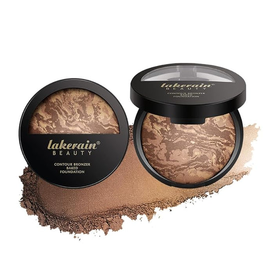 Baked Brighten Foundation, Coror Correcting Baked Balance Foundation,Buildable Coverage, Lightweight Powder Foundation, Creates a Perfect Canvas and a Natural Semi-Matte Finish(02# Tan)-VivaGrace Women
